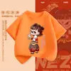 Camiseta de Manga Corta para Niños 2025 Nueva Ropa de Verano para Niños Nazha Top de Media Manga Ropa Occidental de Verano para Niñas