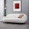Sofá Casual de Veludo Teddy Moderno Nórdico de Luxo Leve Celebridade da Internet Design Criativo Italiano Sofá em Formato Especial Doméstico para Apartamento Pequeno