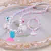 Conjunto de colar para crianças Colar de sereia para meninas transfronteiriço europeu e americano Joias Colar Joias atacado
