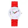 Reloj Digital de Lápiz Colorido de Dibujos Animados Transfronterizo Reloj para Estudiante Reloj Femenino Lindo Color Gelatina Correa de Silicona Reloj de Cuarzo