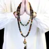 Pulseira de Bodhi de Jade Branco Hainan para Lançamento Alto Pulseira de Bodhi Colar Longo com Borla Anel de Corrida Wen Brinquedo Rosário Antigo de Mão