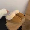 Primeiro Encontro Temporada Chinelos Peludos de Solado Grosso Feminino Roupa de Exterior 2026 Novo Outono/Inverno Slip-on Sapatos Birkenstock Plus Veludo Botas de Neve