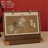 Calendario de escritorio con portabolígrafos de madera 2025, moderno, creativo, de alta gama, para oficina, empresa, regalo, calendario mensual