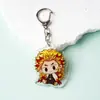 Llaveros Acrílicos de Merchandising del Anime Kimetsu no Yaiba Cuidadosamente Seleccionados: Llaveros Colgantes de Yiyong, Muichiro, Mariposa Shinobu