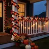 Guirlanda de Folhas de Bordo Artificiais para Decoração de Casa Transfronteiriça, Halloween, Ação de Graças, Festival da Colheita