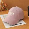 Gorra de béisbol con protección solar bordada que combina con todo, gorra de béisbol suave a la moda para parejas, gorra de algodón puro transpirable de alta calidad para mujeres coreanas