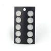 Pendientes de Acero de Titanio con Cielo Estrellado de 12 mm, En Stock Transfronterizo, 5 Pares por Tarjeta, Pendientes Redondos Estilo Ins