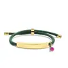 Pulseira de Corda de Mão Multicor Transfronteiriça Europeia e Americana Material em Branco Pronto para Uso Acessórios de Diamante Roxo Rosa Gravação Presente Pulseira de Aço Inoxidável