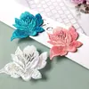 Decoração de roupas de pé DIY feita à mão, pequena cor suave, aplique de fio de seda solúvel em água, pode ser costurado, pode ser colado