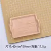 Prato Imitando Madeira com Duas Orelhas Brinquedo Alimentar Desenho Animado Acessórios de Joia DIY Material para Grampo Cola Cremosa Resina Pequenos Acessórios Atacado