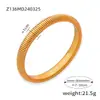 Pulseira Popular Europeia e Americana de Aço Titânio Pulseira Elástica de Aço Inoxidável Popular Transfronteiriça Pulseira de Ouro 18K Moda Joia Versátil
