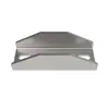 Poste de Guarda-corpo Protetor Industrial Grampo Conector para Tubo Quadrado 50 Galvanizado Fivela Acessórios para Tela de Isolamento de Oficina Clipe
