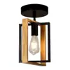 Hierro Forjado Sala de Estar Retro Dormitorio Lámpara Creativa Estilo Americano Linterna Negra Simple Luz Colgante Comedor Transfronteriza Dorada Lámpara de Ahorro de Energía