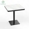 Mesa Rectangular de Pizarra Engrosada Anti-Quemaduras y Anti-Manchas Lujo Ligero Textura de Piedra Natural de Lujo Especial para Villa Restaurante de Alta Gama