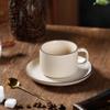 Taza y platillo de café mate nórdico, juego de té de la tarde retro para el hogar, apto para Internet, taza de té de flores exquisita y famosa, taza de cerámica