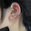 Pendientes de Diseño Personalizado de Nicho con Bobinado Europeo y Americano Pendientes de Gancho de Verano con Forma de Serpiente para Usar en Pareja Pendientes de Clip para Cartílago Auricular