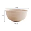 Cross-border Nordic palha de trigo 15CM casa queda-resistente grande tigela de arroz conjunto completo de comer tigela de plástico tigela de macarrão instantâneo atacado