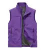 Colete Masculino Fino de Cor Sólida com Gola Alta para Primavera e Outono Jaqueta Gilet para Exterior Top Respirável de Outono 8822