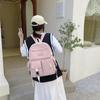 Mochila de Comércio Exterior 2024 Nova Bolsa Feminina Estilo Coreano Moda Estilo Faculdade Mochila de Tecido de Nylon Bolsa Escolar Estudantil Atacado
