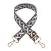Nueva correa ancha de jacquard cruzado de 3.8 cm, correa larga gruesa para reducir la carga, correa de repuesto cruzada, accesorios para bolso de mujer