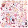 50 Stickers de Graffiti de Dibujos Animados Rosa Historia Decorativos Guitarra Cuaderno Equipaje DIY Transfronterizos Impermeables Venta al por Mayor