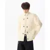 2026 Chaqueta Cardigan de Punto Trenzado con Cuello Alto, Cremallera, Botones para Hombre, Tejido Grueso y Cálido para Hombre