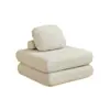 Sofá Perezoso de Bloque de Tofu, Sofá de Ocio para Apartamentos Pequeños, Cojín Plegable, Individual o Doble, Se Puede Usar para Dormir o Reclinarse, Sofá de Tela