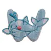 Adesivos de Tecido com Letras de Desenho Animado Roupas Infantis Sapatos e Chapéus Adesivos Bordados de Animais 26 Meias Inglesas Adesivos Decorativos Bordados