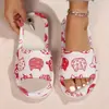 Nuevas Zapatillas de Lino Estilo Pareja de Gatos Lindos Transpirables Algodón Lino Zapatos para el Hogar Verano Absorbentes del Sudor Cómodas Sandalias para el Hogar