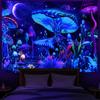 Tapiz Luminoso Fluorescente UV Transfronterizo Temu Xiyin Más Vendido Astronauta Fondo Psicodélico Fabricante de Fuente para el Hogar