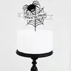 Nueva decoración de pastel de Halloween Castillo murciélago impresión a color tarjeta acrílica para insertar en pastel suministros para fiestas decoración de pastel