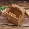 Cajas de Papel Kraft al por Mayor en Stock para Pasteles de Yema de Huevo, Cajas de Empaque Estilo Portátil, Empaque para Pasteles de Luna, Cajas Vacías de Regalo para Pastel de Nueces