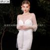 Xale Vestido de Noiva Sem Mangas Cobertura para Braços Viagem de Casamento Fotografia Sessão de Fotos Decoração de Vestido de Noiva Fantasia de Performance Adereço Xale