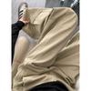 Talla grande Americano Retro caqui Costuras Laterales Pierna Ancha Pantalones Machete Estilo Vibe Pantalones Casuales de Barrido Pantalones de Multitud