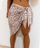 Traje de baño de una pieza con estampado de lunares, estilo resort costero, para mujer talla grande, con tirantes, falda de playa F821