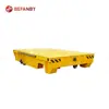 Taller Industrial manejo de carga coche plano eléctrico sin rieles rueda de goma con recubrimiento de éster de amoníaco carrito coche de transferencia inter-fábrica de taller