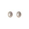 Pendientes Ovalados Grandes de Perlas de Lujo Barroco para Celebridades Pendientes Estilo Palacio Retro Pendientes de Celebridad de Internet Más Vendidos Diseño Geométrico