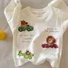 Camiseta de dibujos animados para niños, manga larga para hombre, nuevo estilo primavera/otoño 2026, top para bebé, camiseta interior de algodón para bebé, elegante para niñas