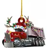 Camión Decoración Árbol de Navidad Barco de Vapor Excavadora Camión de Bomberos Jeep Colgante Regalo Fiesta de Navidad