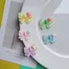 Novos acessórios fofos de gravata borboleta transparente em formato de coração para acessórios de cabelo DIY feitos à mão, capas de celular e patches para sapatos Crocs