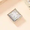 Pingente único estilo europeu e americano joias de aço inoxidável pingente de zircônia quadrada colar pulseira de temperamento versátil acessórios DIY
