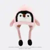 Gorros para Niños que Hacen Ruido al Apretar, Lindos y Adorables Gorros de Invierno de Pingüino para Niños y Niñas, Gorros Engrosados y Cálidos que Protegen los Oídos