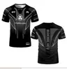 Camiseta de fútbol para hombre Amazon transfronteriza 2024 nueva, impresión digital 3D, gama completa
