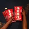 2026 Ano do Cavalo Nova Bolsa Envelope Vermelho Criativa de Alto Padrão com Folha de Ouro e Glitter para o Ano Novo Festival da Primavera