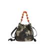 Bolso Retro de Estilo Chino Nuevo para Mujer Bolso de Hombro Cruzado Bolso de Hombro de Estilo Antiguo Bolso Cubo Portátil Versátil Bolso para Teléfono Móvil Estilo Nacional