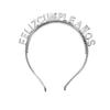 Feliz Cumpleaños Banda para la Cabeza de Plástico Dorado Felizcumpleanos Banda para la Cabeza Amazon Accesorios para el Cabello