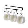 Gancho para estante de cocina, estante colgante para puerta de gabinete, estante con ganchos, sin costuras, sin perforaciones, organizador de almacenamiento colgante