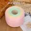 Fio de algodão mercerizado degradê em formato de bolo, fio de oito cabos tecelado à mão, multicolorido, não forma bolinhas, respirável para manta e xale