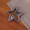 Strass Nuvem Pentagonal Estrela Lado Oco Grampo de Cabelo Simples bb Clipe de Volta Cabeça Quebrada Grampo de Cabelo Franja Grampo de Cabelo Grampo de Cabelo