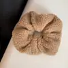 Goma para el pelo de felpa Otoño e Invierno Estilo Coreano Oversize Dulce Goma Gruesa Sencilla Goma para Moño